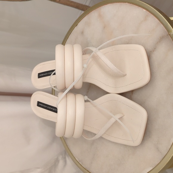 French Connection Valerie Vegan Leather Slip On High Heel Sandals - Picture 2 of 4